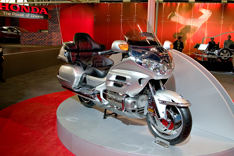 Moto da Honda em exposição